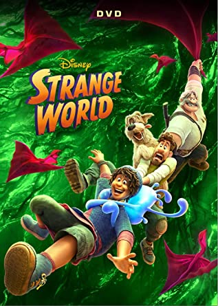 Cover of DVD Strange World with animated charachters