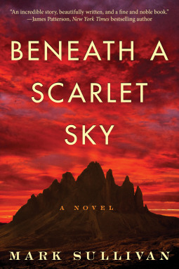 Book cover for Beneath a Scarlet Sky by Mark Sullivan