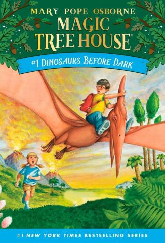 boy riding on flying dinosaur