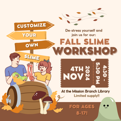 fall slime workshop ig post