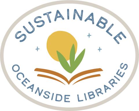 The logo for Sustainable Oceanside Libraries