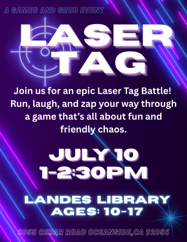 IG post for laser tag at Landes