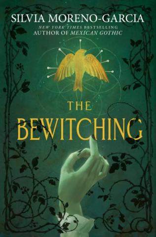 The Bewitching book cover with a hand reaching up to a sparrow