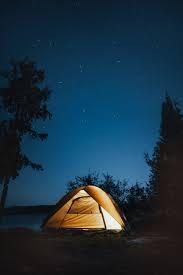 Image of a tent set up outside.