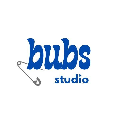 Bub's studio logo with safety pin image