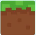 minecraft square of dirt and grass
