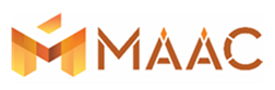 Orange "M" logo followed by "MAAC" in darker orange font